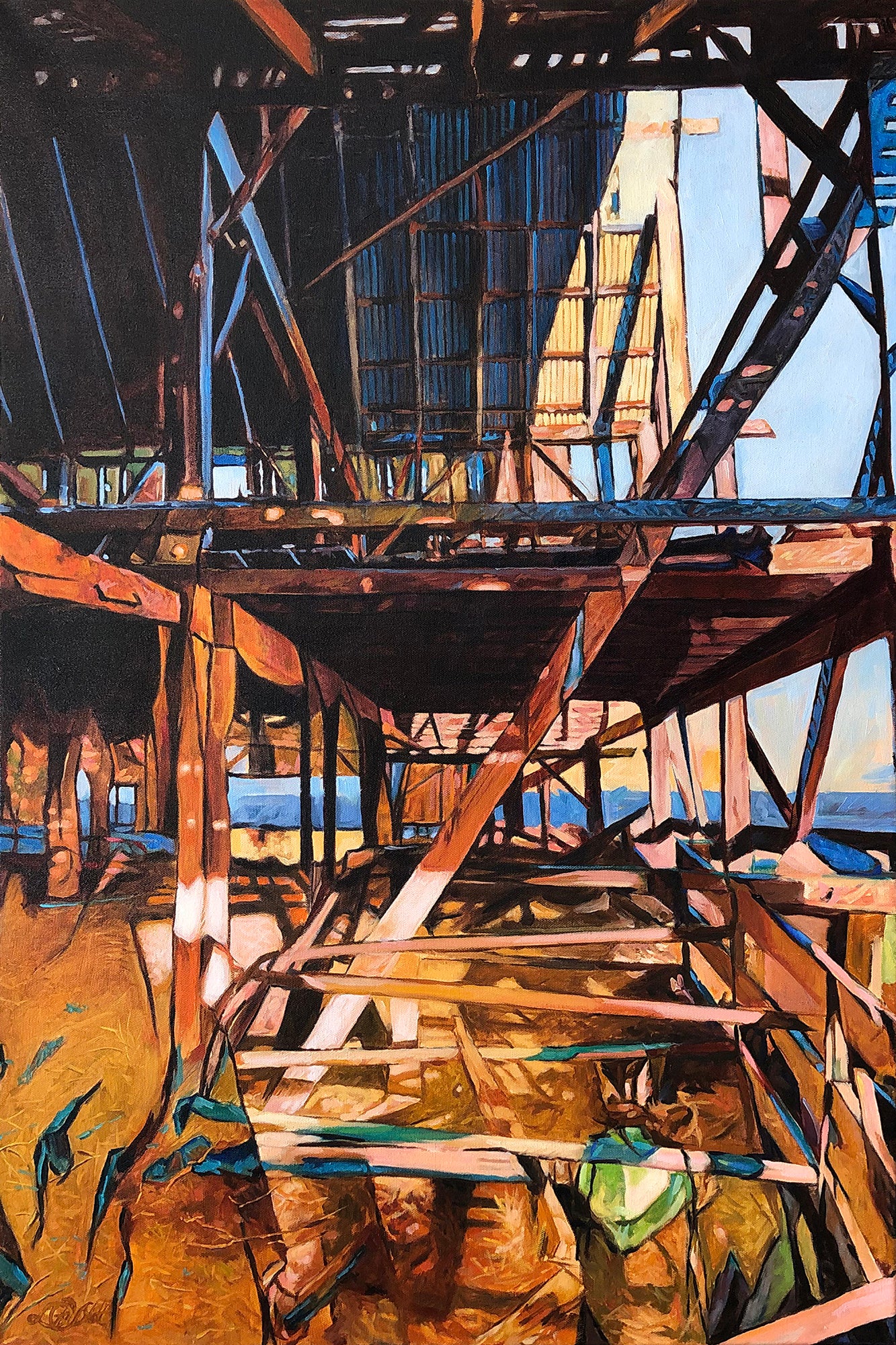 Barn Interior Abstraction