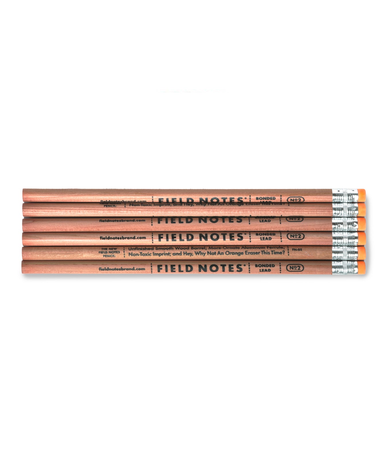 "6 Lacquer-free No. 2 Woodgrain Pencils" by Field Notes