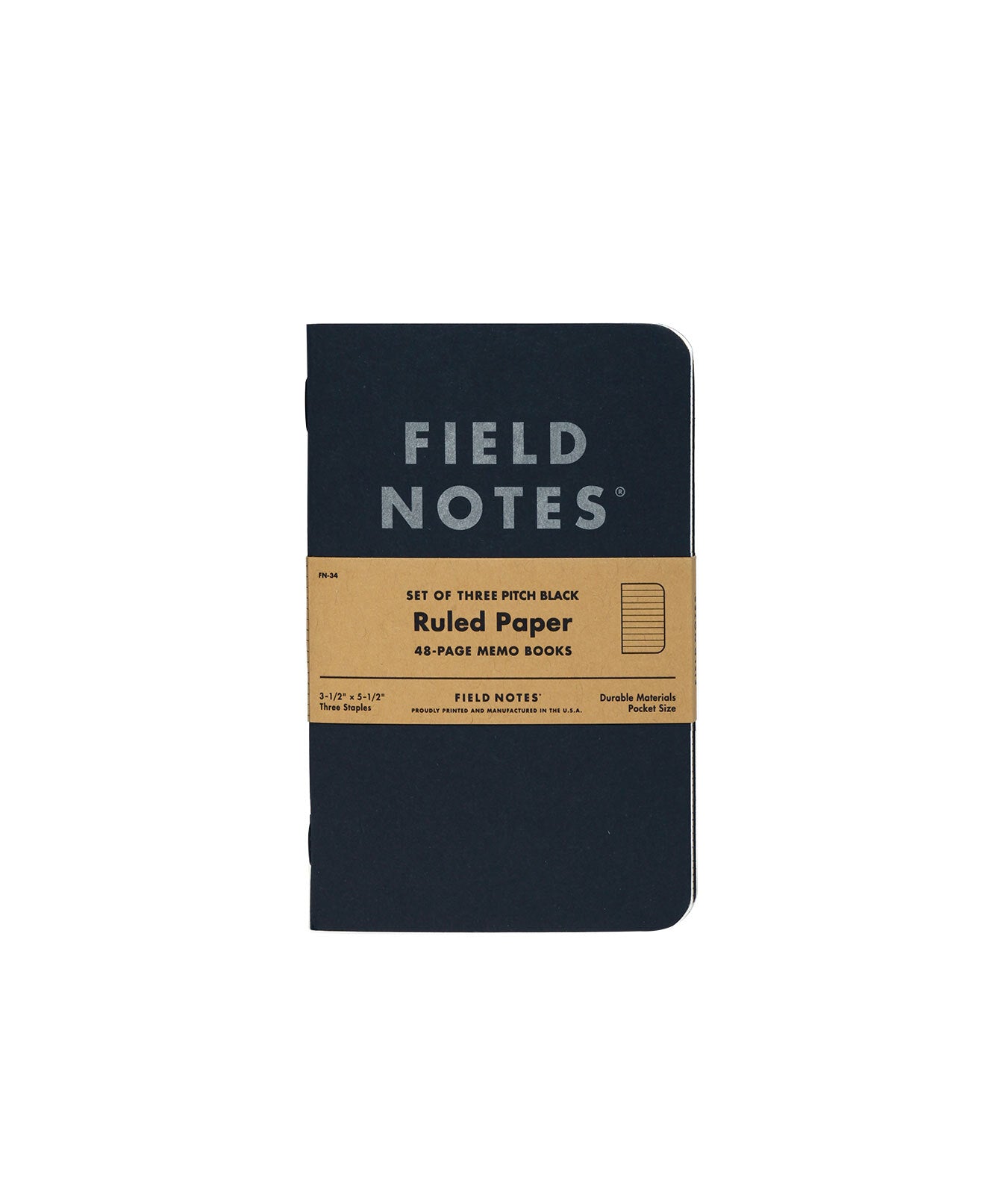 Pitch Black Dot-Graph Note Book 2-Pack