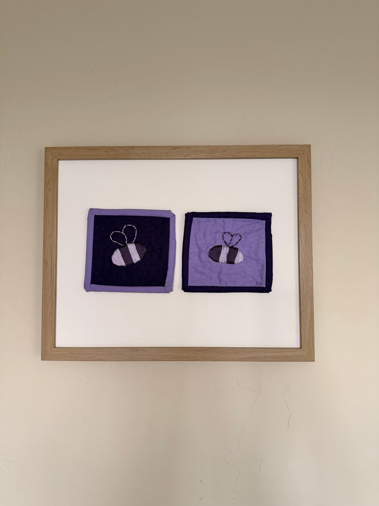 Duality Bees - Purple: Two opposites sewn together