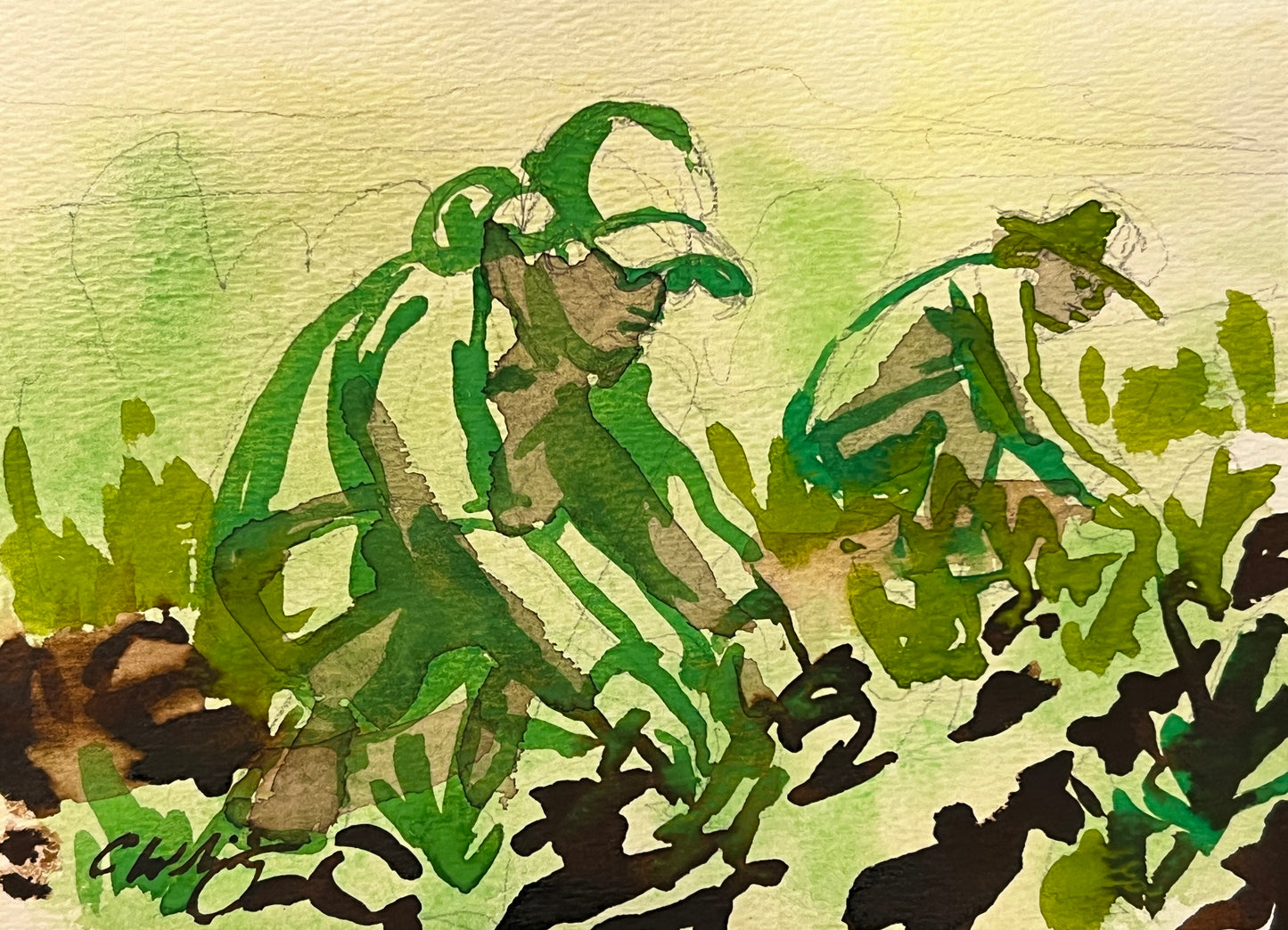 In the dirt
