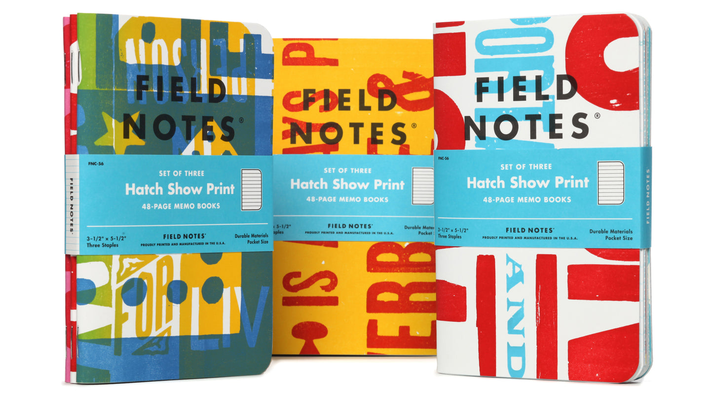 Hatch Show Print 3-Pack (Ruled paper)