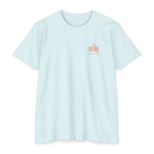 Simple Mountain Lockup Poly/Cotton T-Shirt