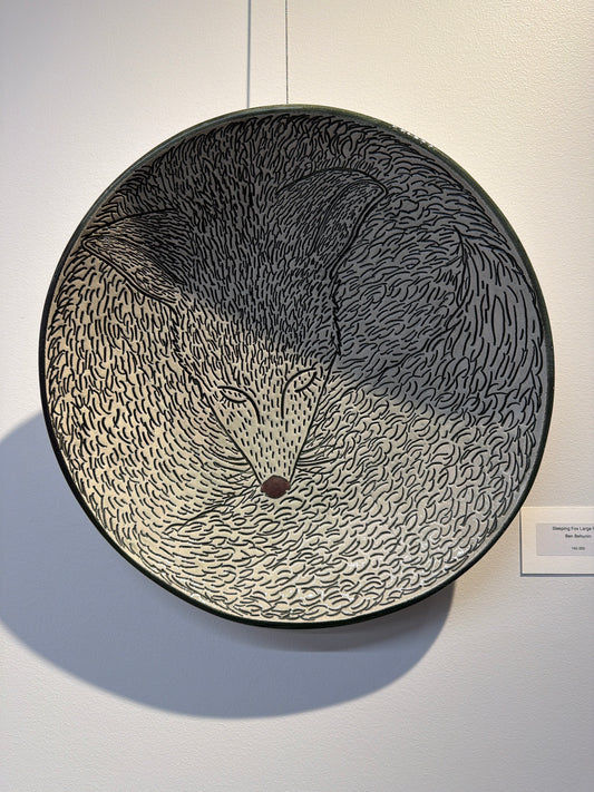 Sleeping Fox Large Plate