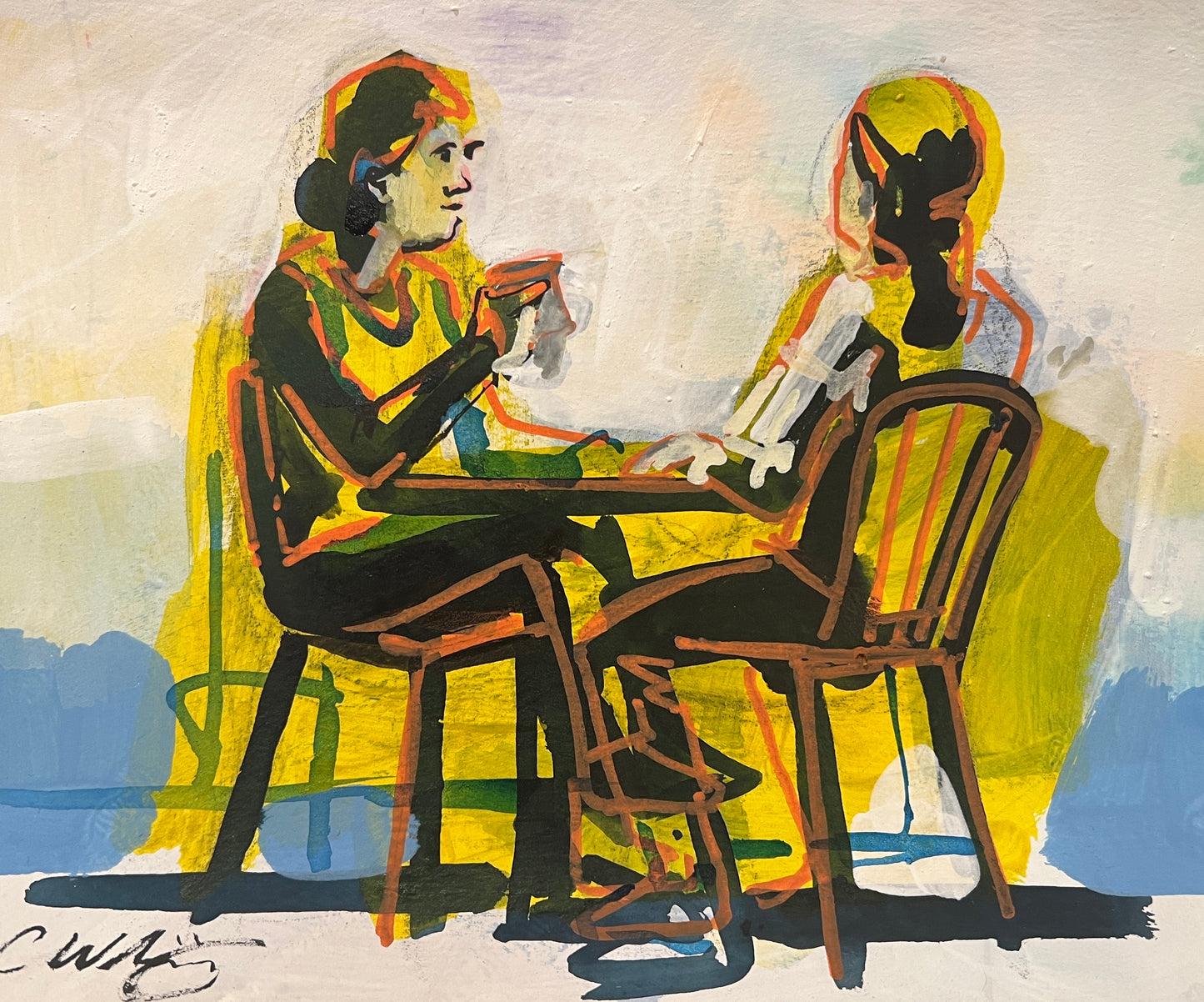 Chat with drinks