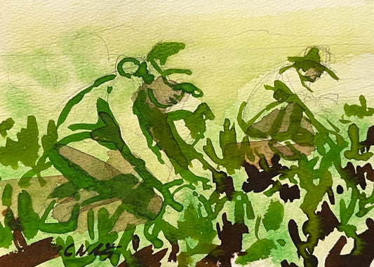 In the dirt