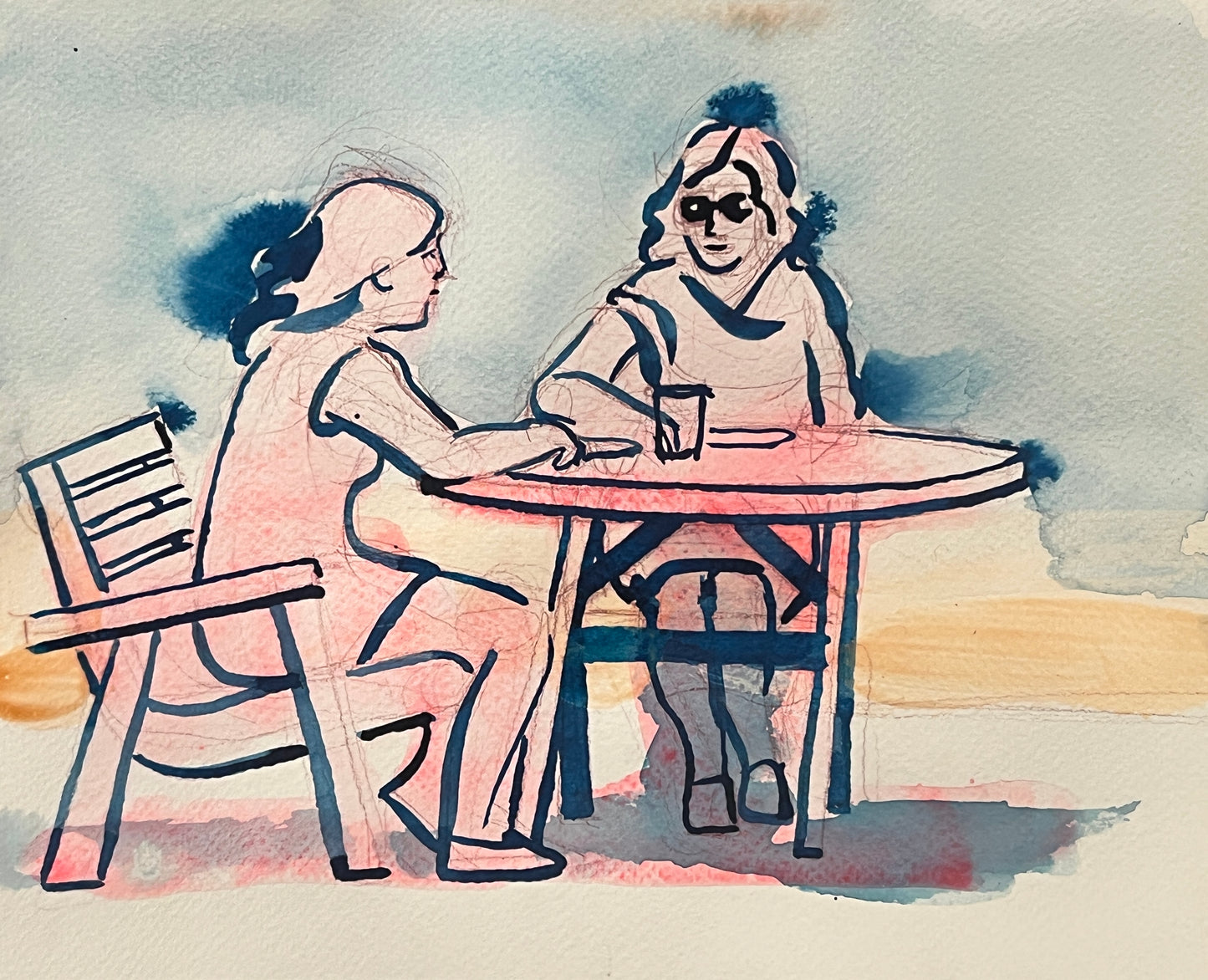 Lunch chat pink