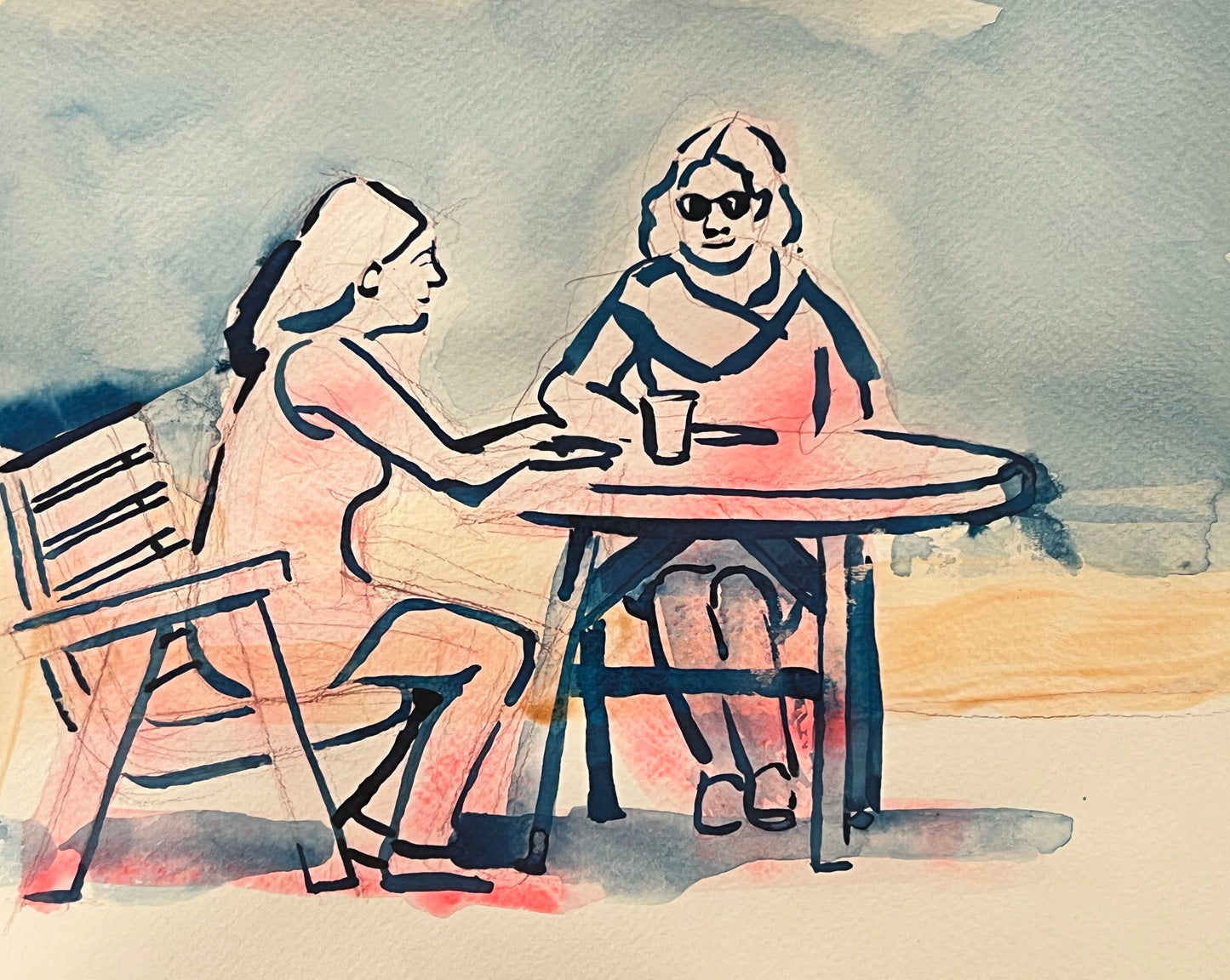 Lunch chat pink