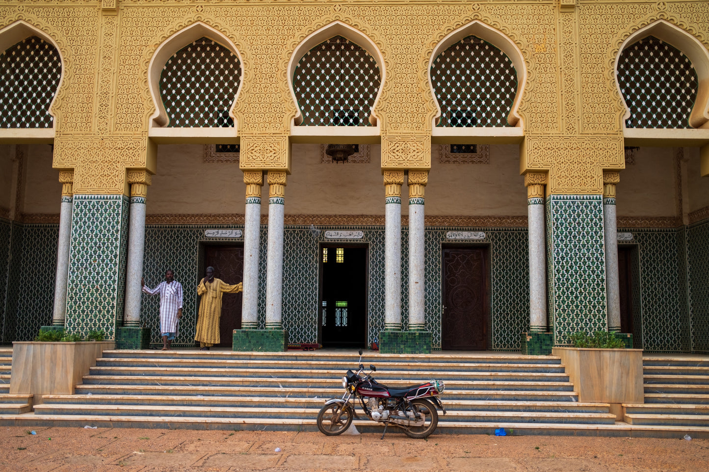 Two Men at a Mosque