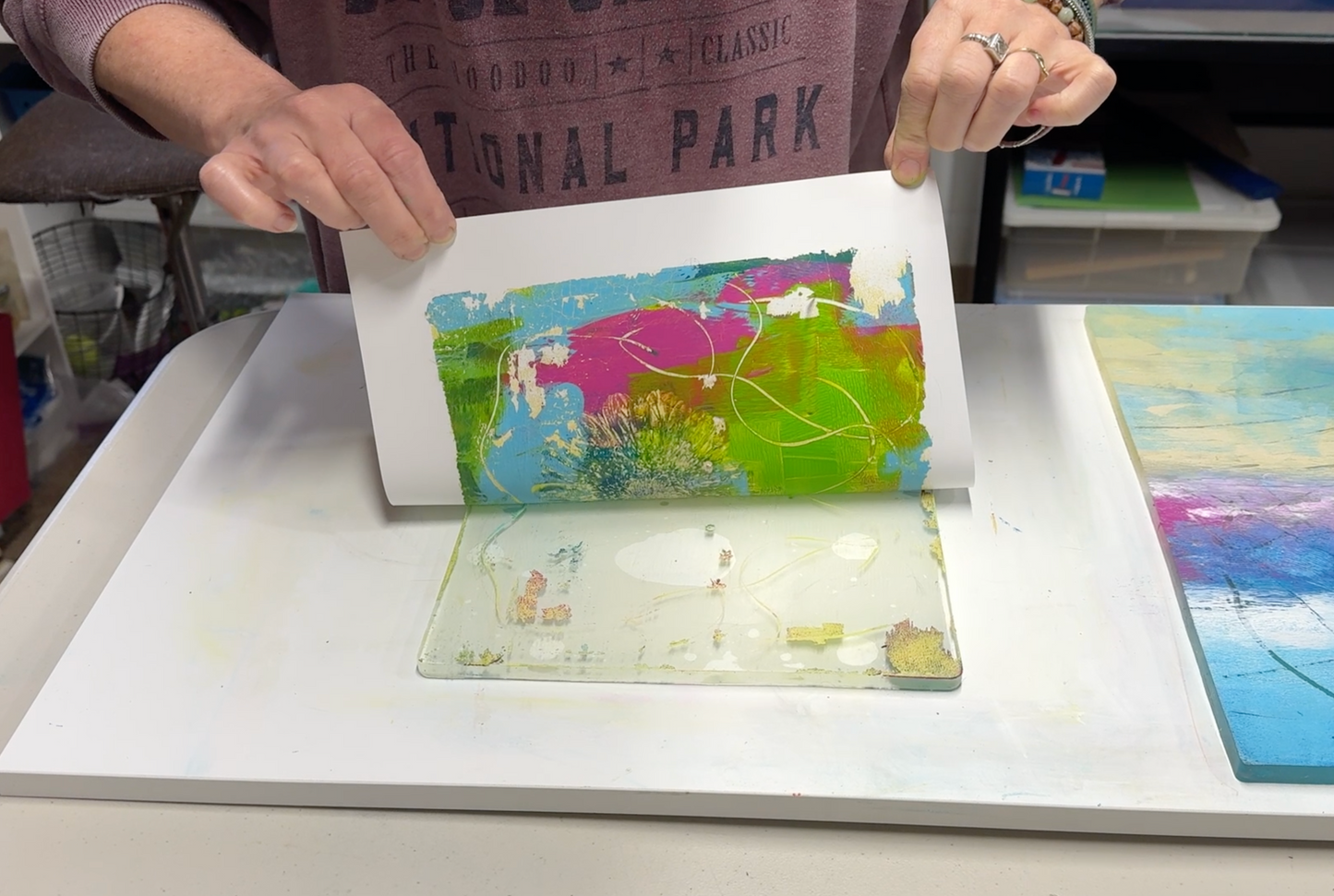 PRINT-OFF SESSION 2 : GEL PLATE MONOTYPE PRINTMAKING