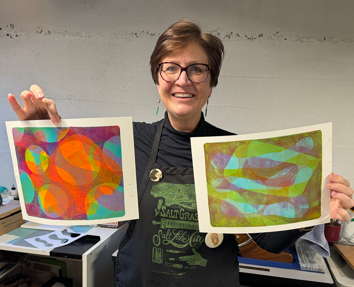 PRINT-OFF SESSION 2 : GEL PLATE MONOTYPE PRINTMAKING