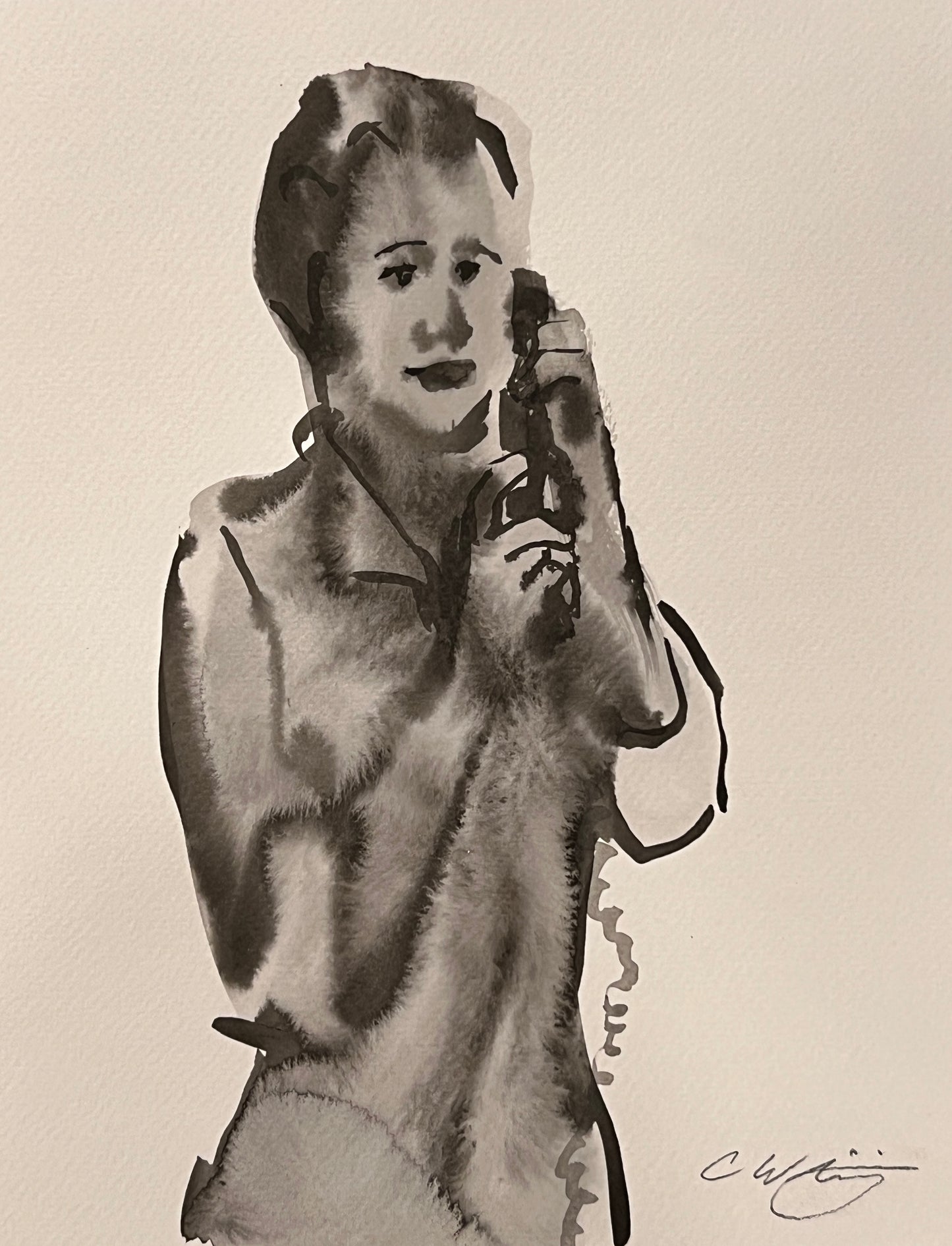 Talking on the phone