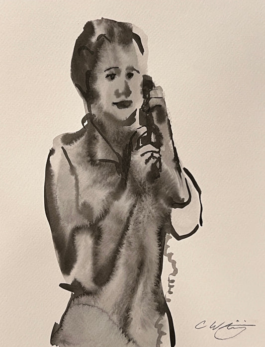 Talking on the phone